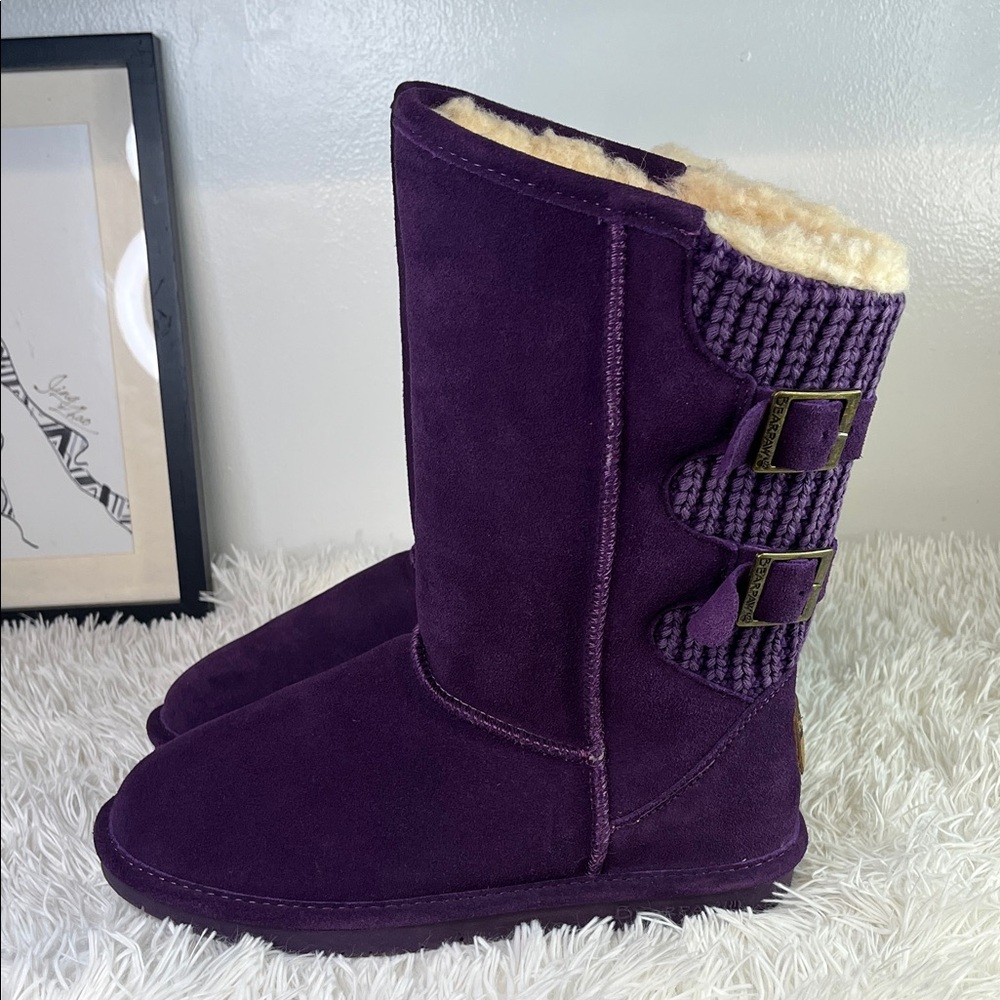 BearPaw Purple Suede Winter Boots - Picture 3 of 11